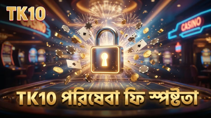 TK10-এর পরিষেবা ফি এবং লেনদেন সীমাবদ্ধতা স্পষ্টভাবে উপস্থাপন।