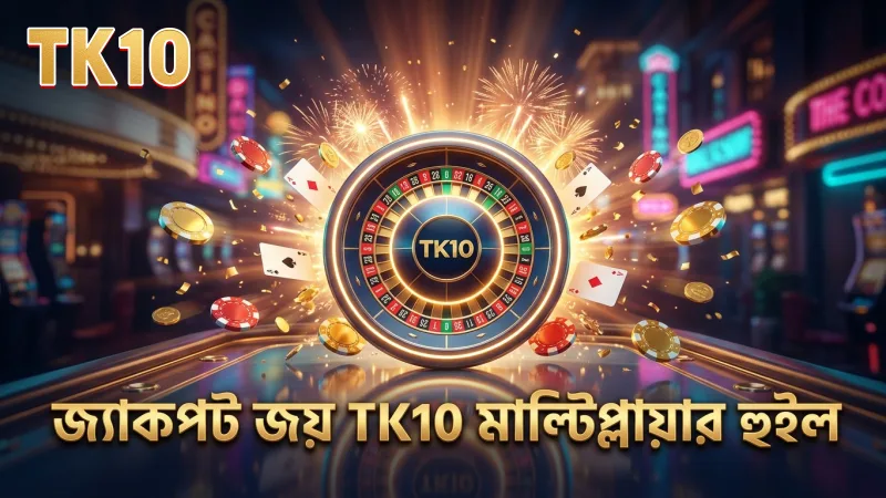 TK10 মাল্টিপ্লায়ার হুইল ঘোরানোর মাধ্যমে জ্যাকপট পাওয়া যায়